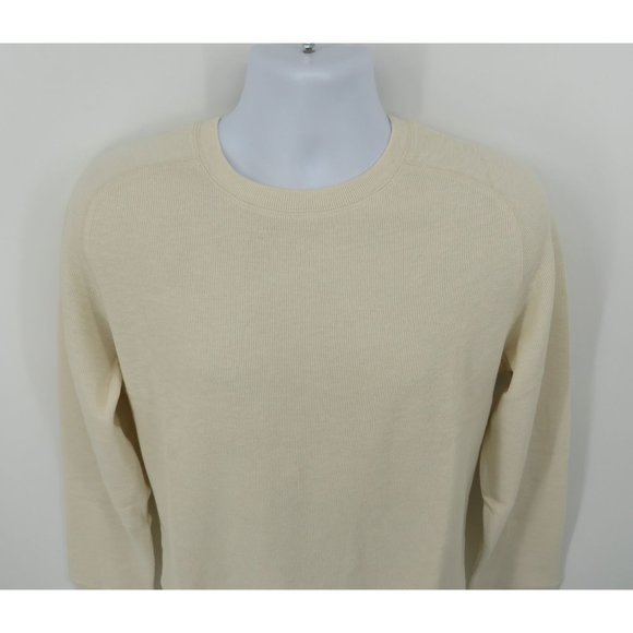 Eddie Bauer Men's Cream Double Knit Crew Shirt XL NWT - Picture 2 of 6